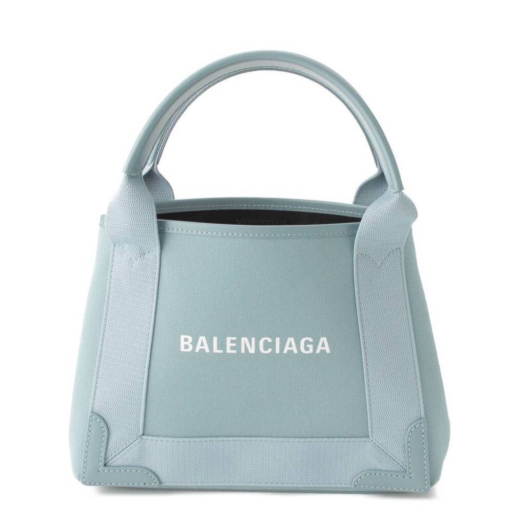 Balenciaga Navy Blue Cabas XS Canvas Tote Bag Clutch Blue